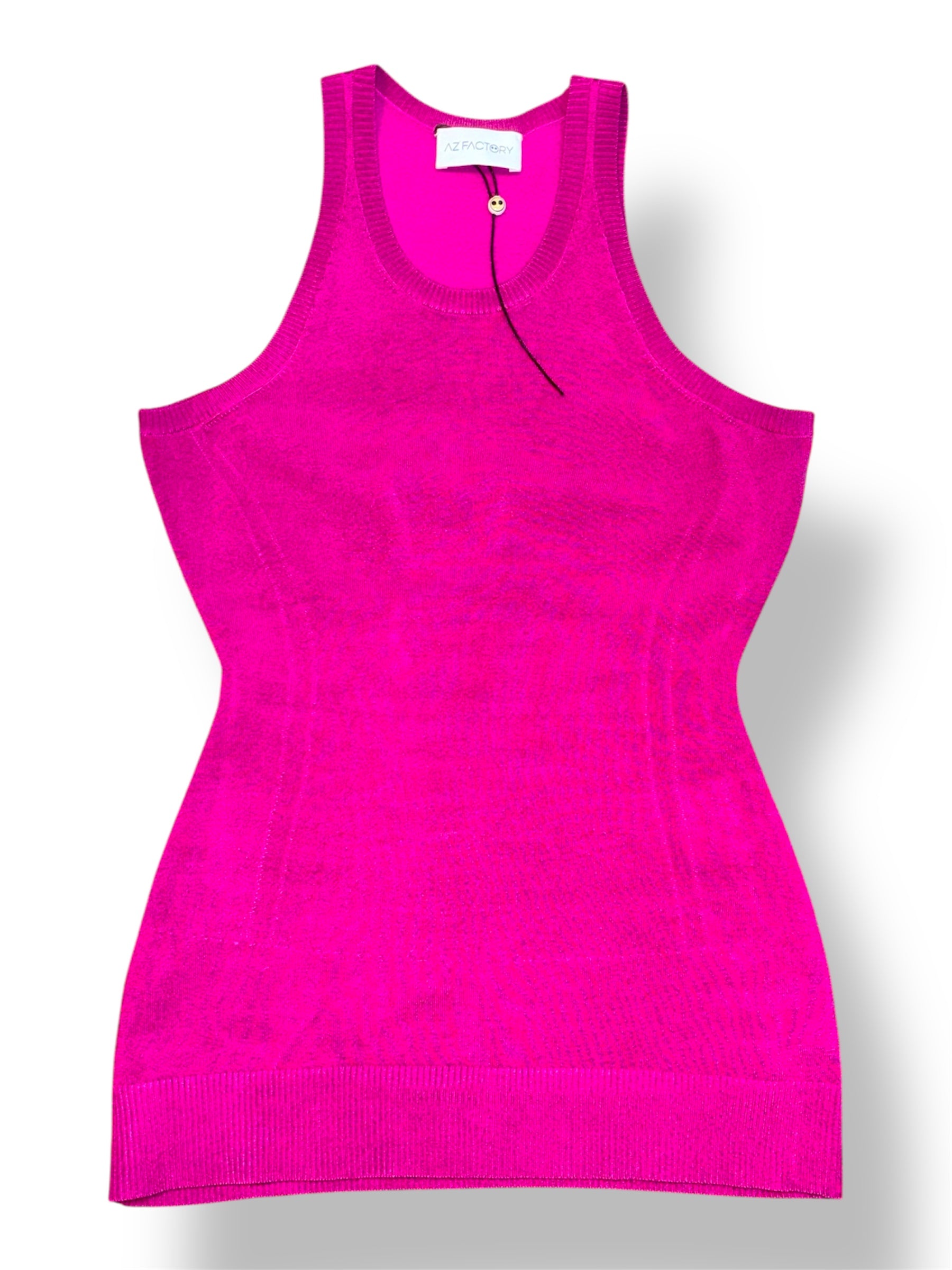 Top de Punto Canalé AZ Factory con Cuello Halter