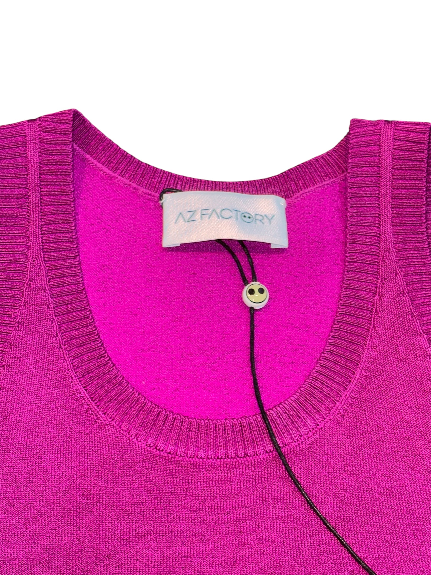Top de Punto Canalé AZ Factory con Cuello Halter