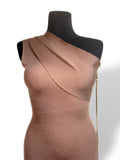 Vestido Midi Asimétrico de Punto Canalé AZ Factory
