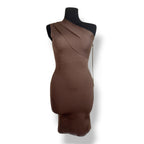 Vestido Midi Asimétrico de Punto Canalé AZ Factory