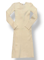 Vestido Midi de Punto de Canalé AZ Factory con Hombros Estructurados