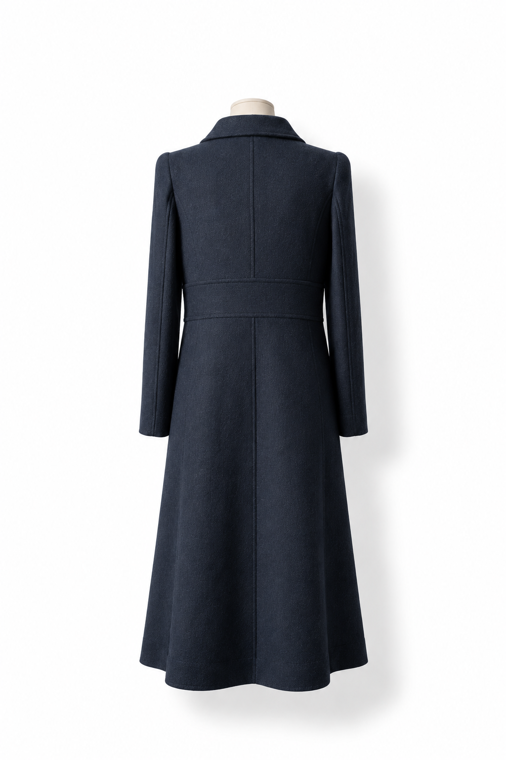 Abrigo largo CH Carolina Herrera azul marino con botones dorados - Talla 36
