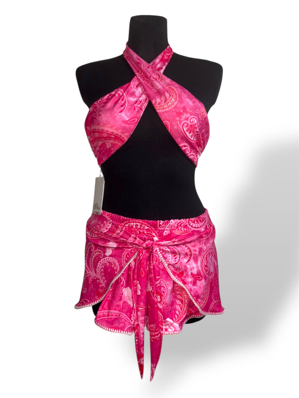 Set Playero de Dos Piezas Rosa - Agua Bendita