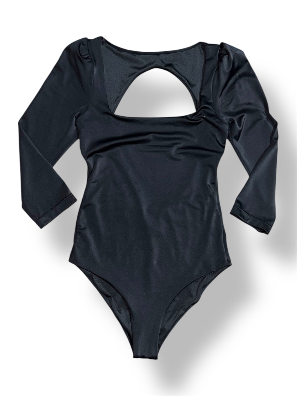 Body Negro de Agua Bendita con escote cuadrado