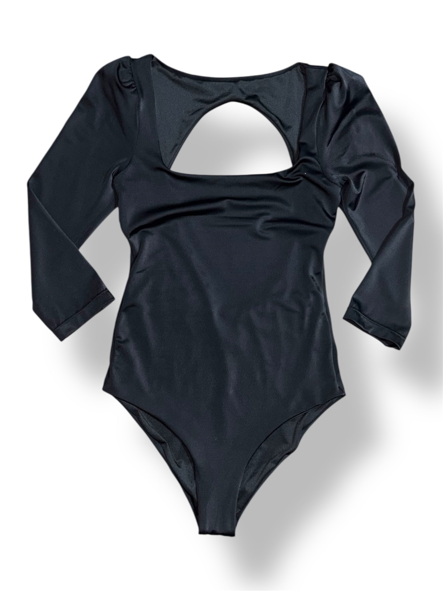 Body Negro de Agua Bendita con escote cuadrado