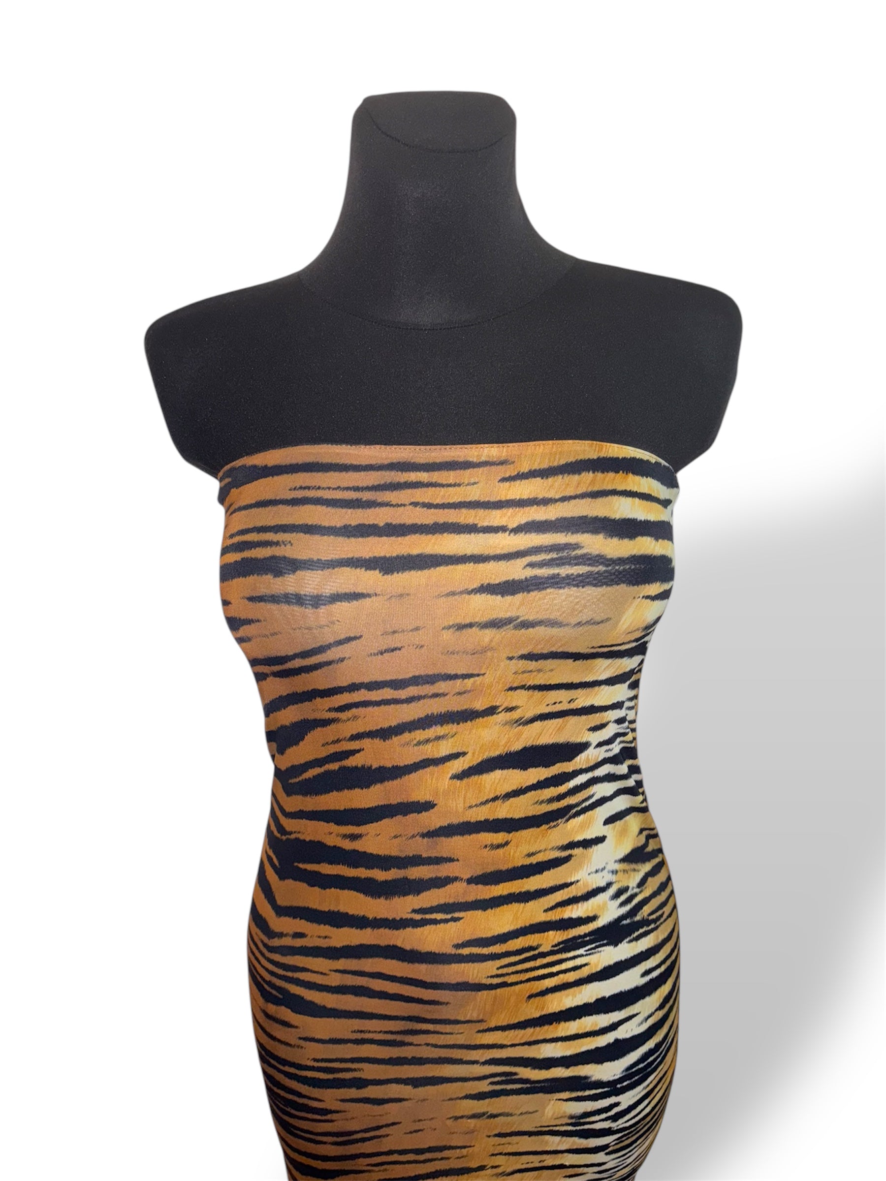 Vestido de Tubo de Tigre Alexandre Vauthier Animal Print