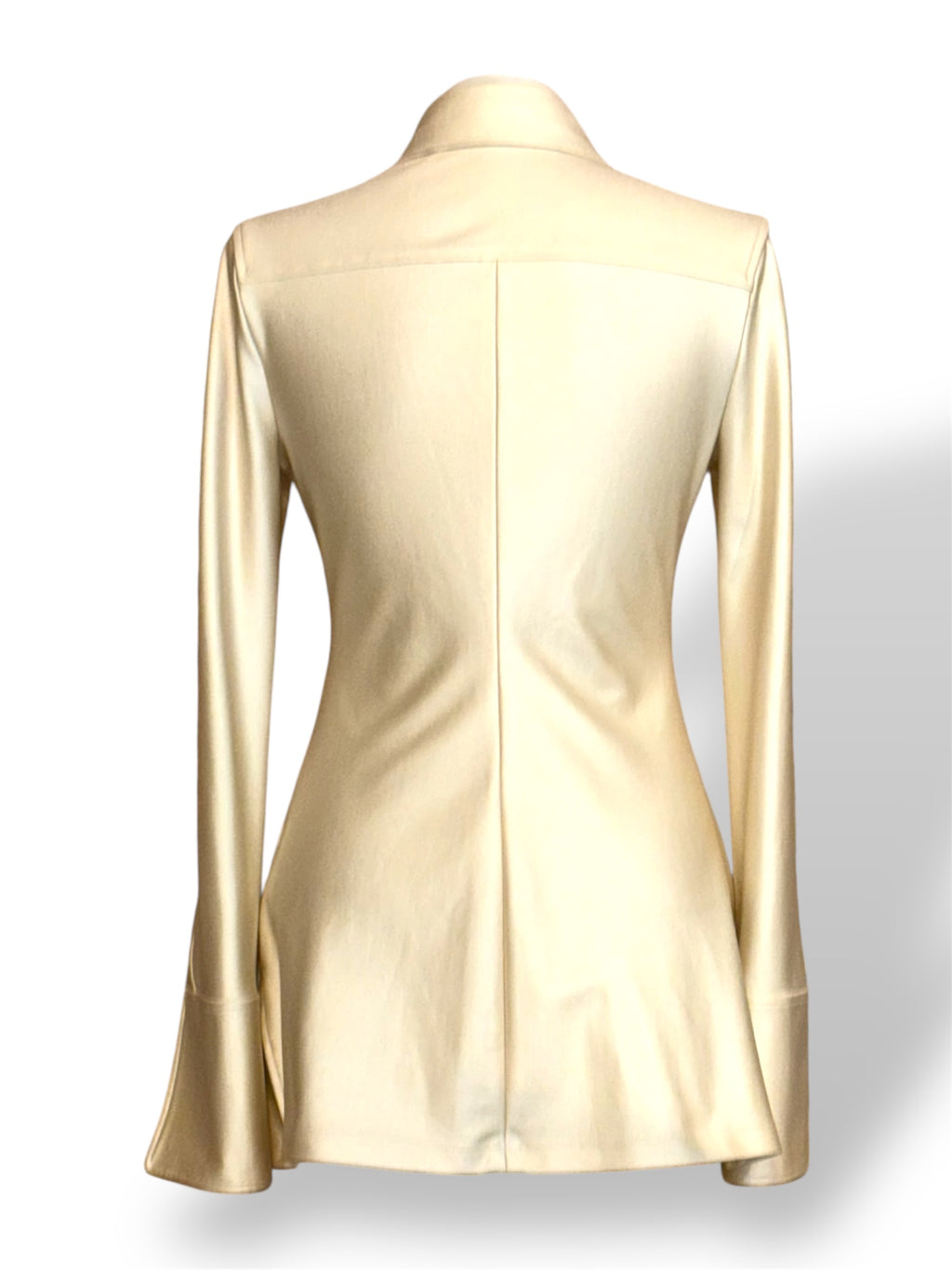 Camisa de Vestir Alexander Wang Champagne con Cristales