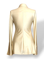Camisa de Vestir Alexander Wang Champagne con Cristales