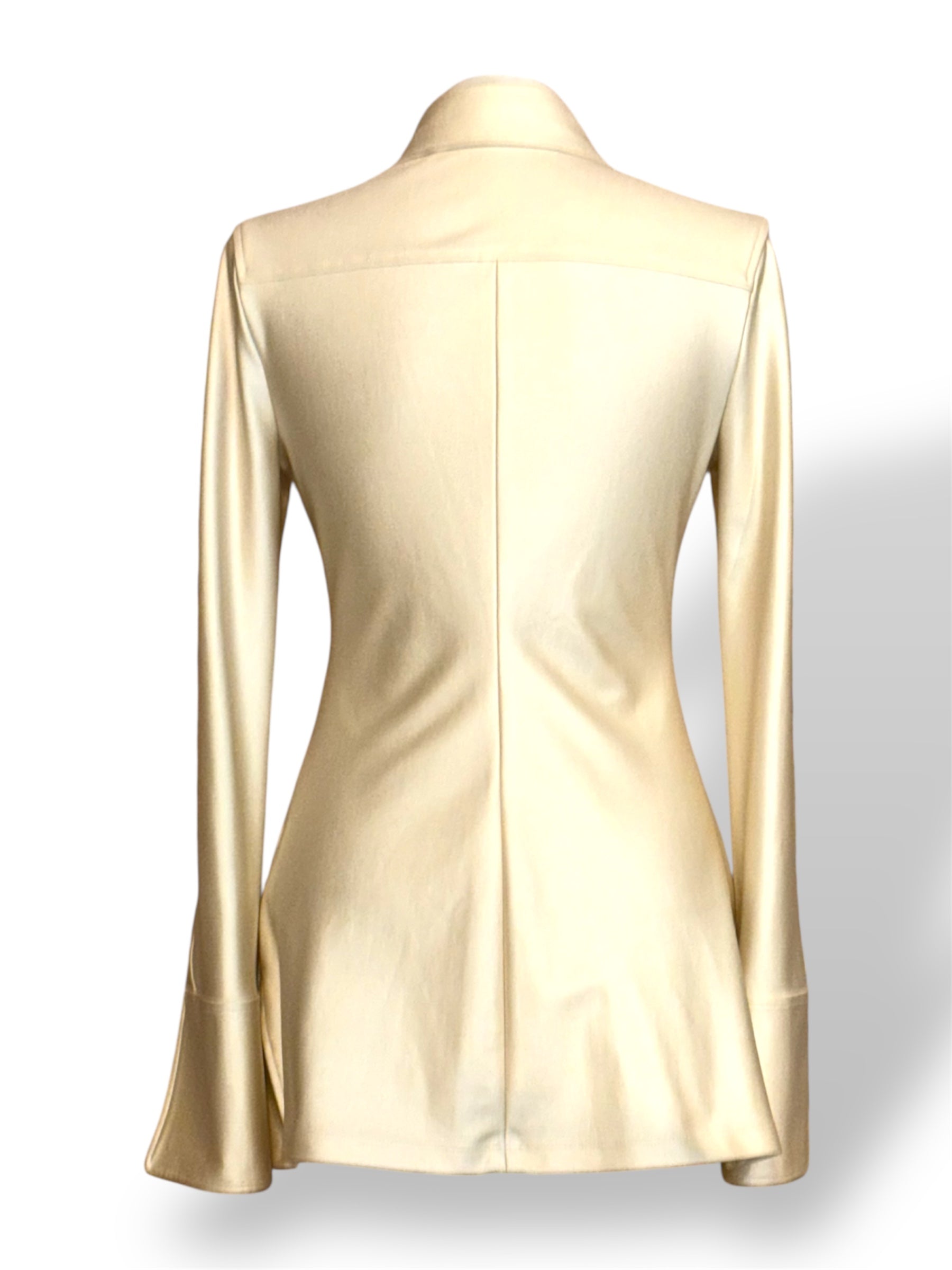 Camisa de Vestir Alexander Wang Champagne con Cristales