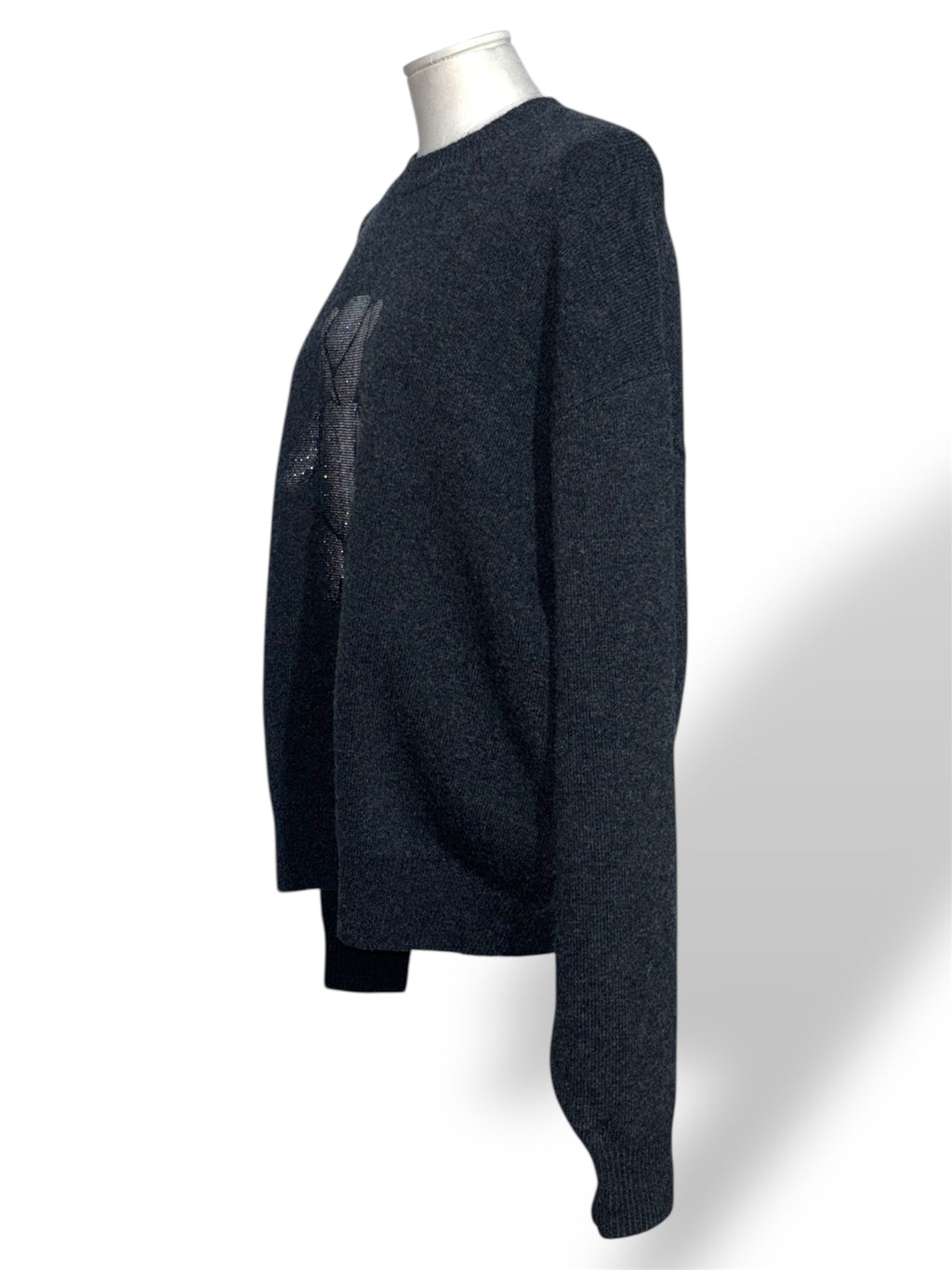 Jersey Gris Alexander Wang con Oso de Cristales