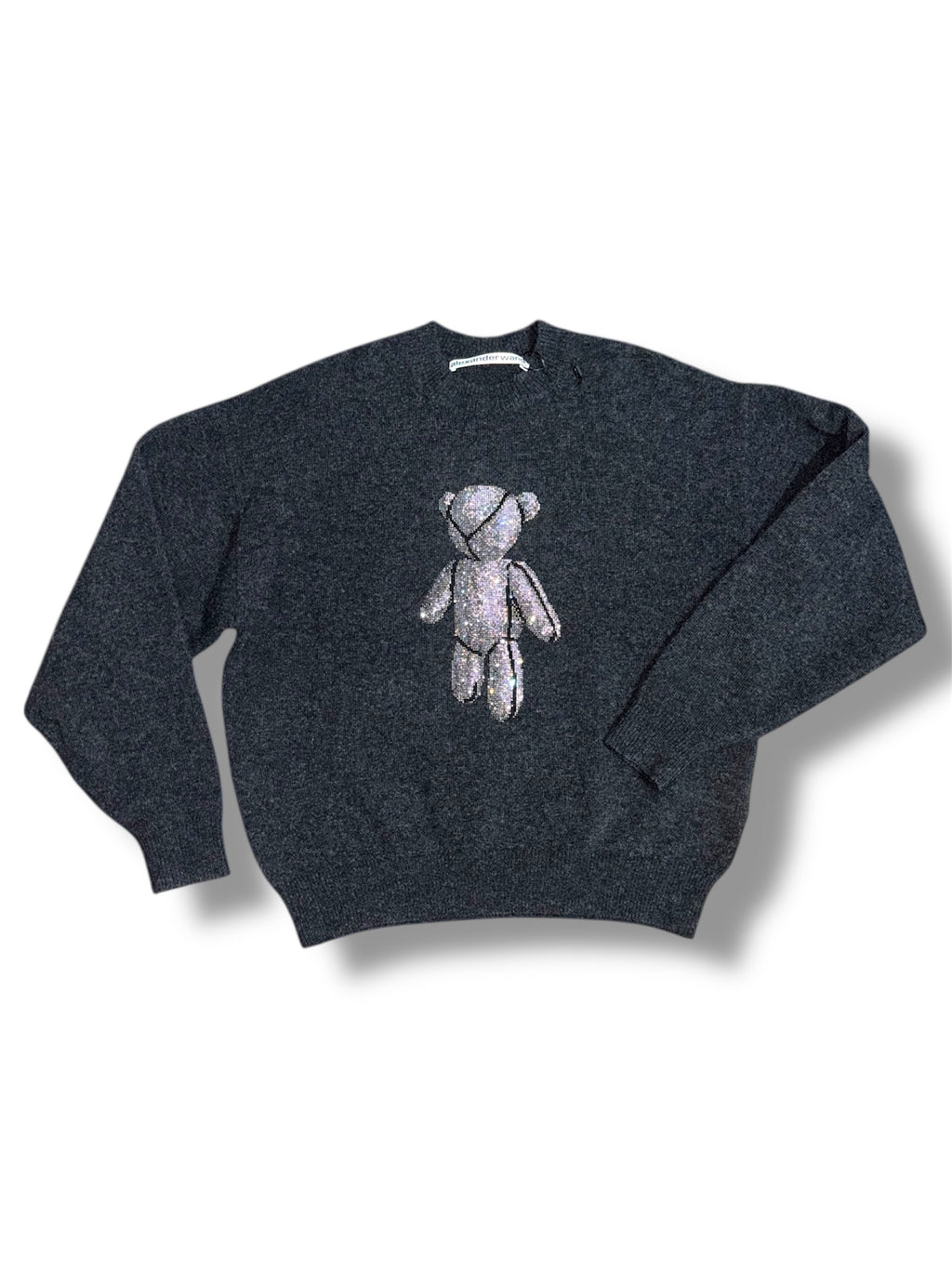 Jersey Gris Alexander Wang con Oso de Cristales