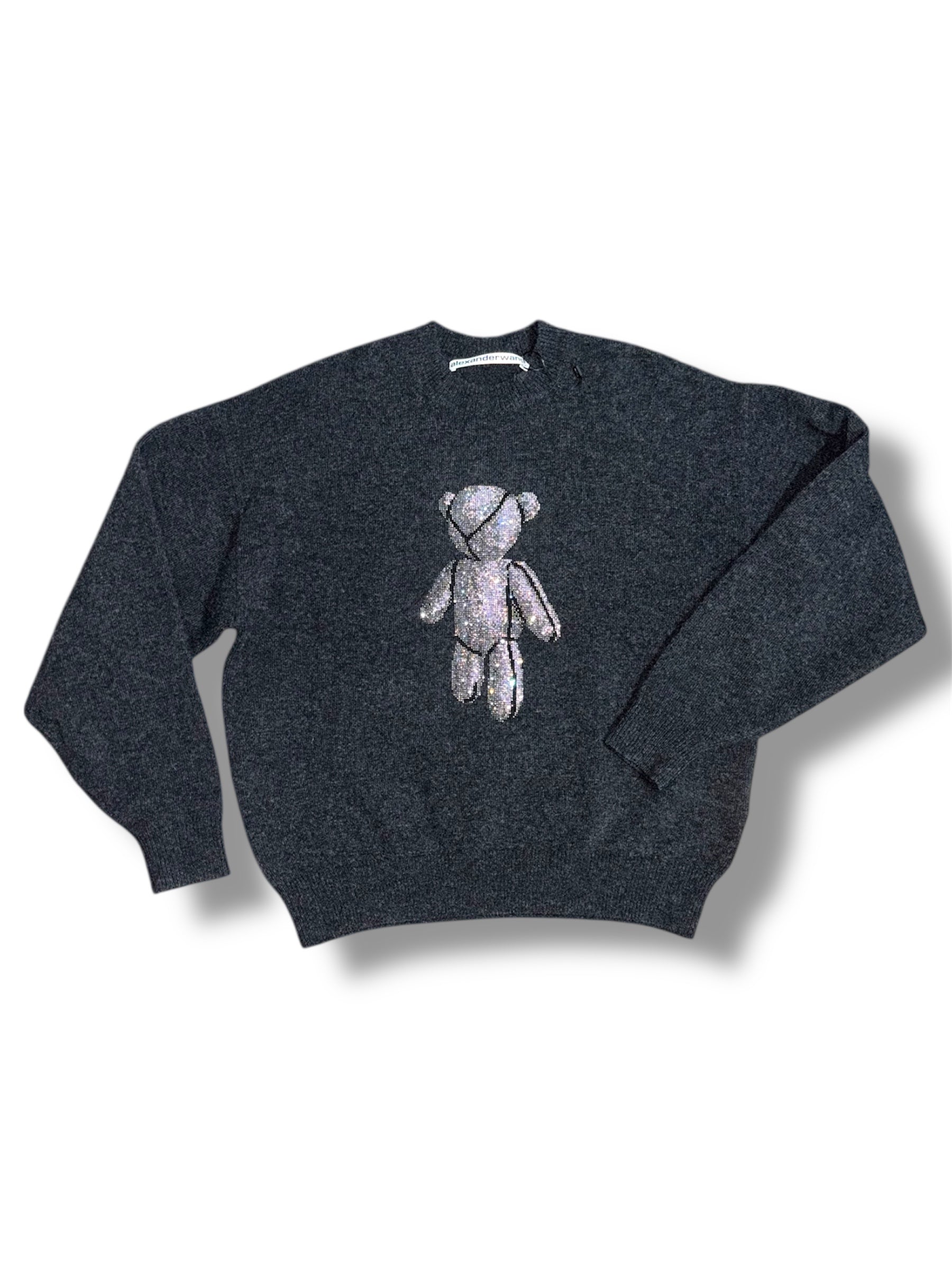 Jersey Gris Alexander Wang con Oso de Cristales