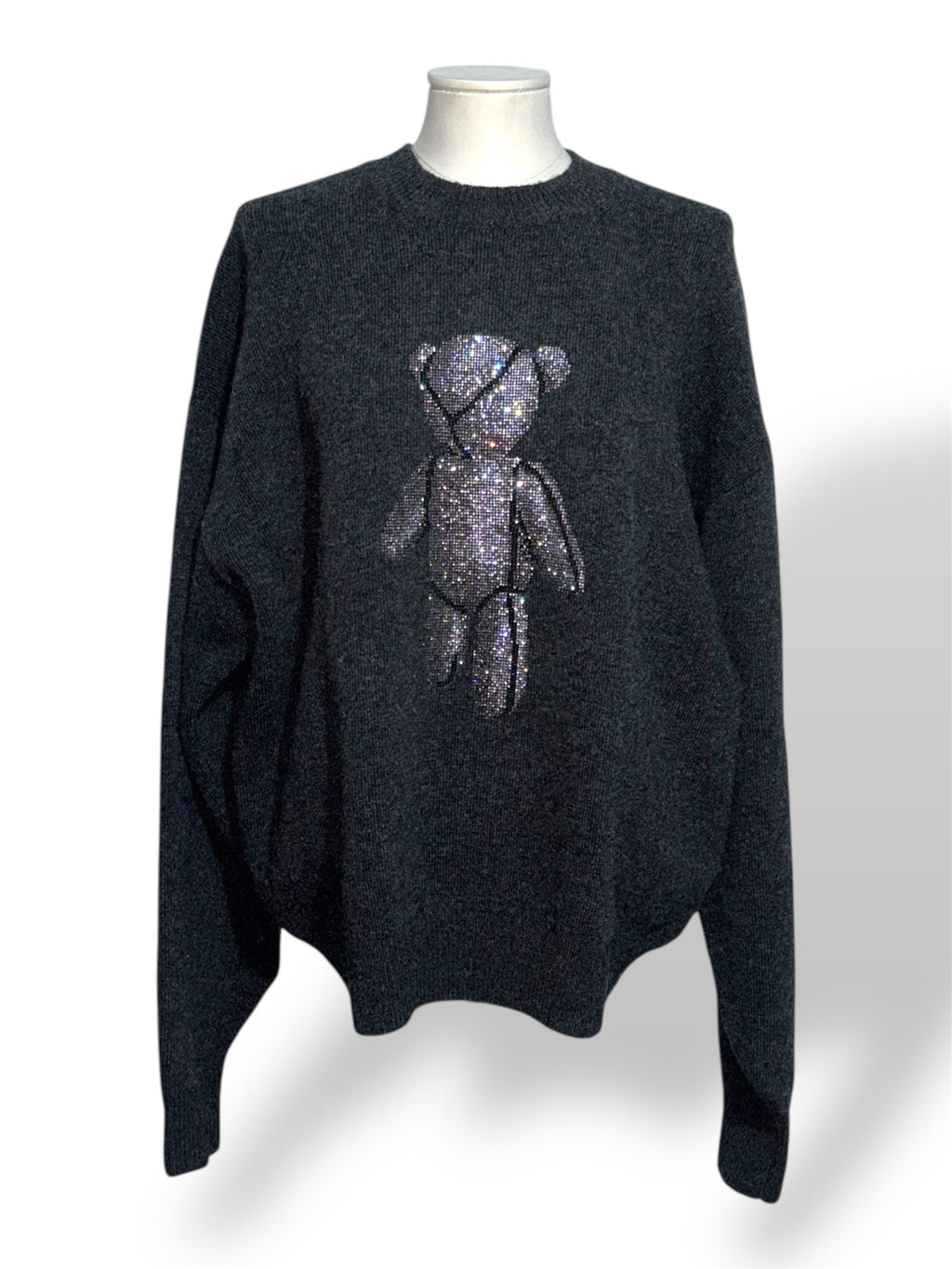 Jersey Gris Alexander Wang con Oso de Cristales