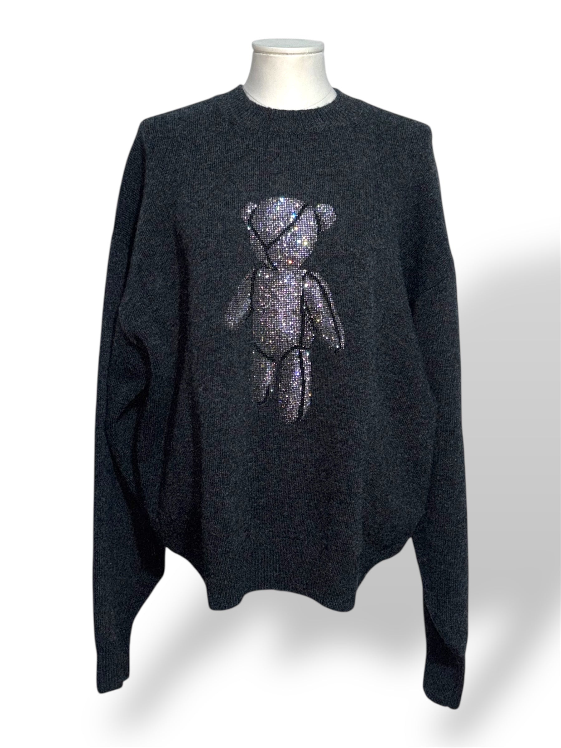 Jersey Gris Alexander Wang con Oso de Cristales