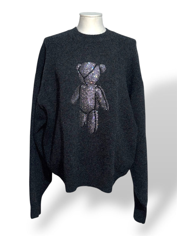 Jersey Gris Alexander Wang con Oso de Cristales
