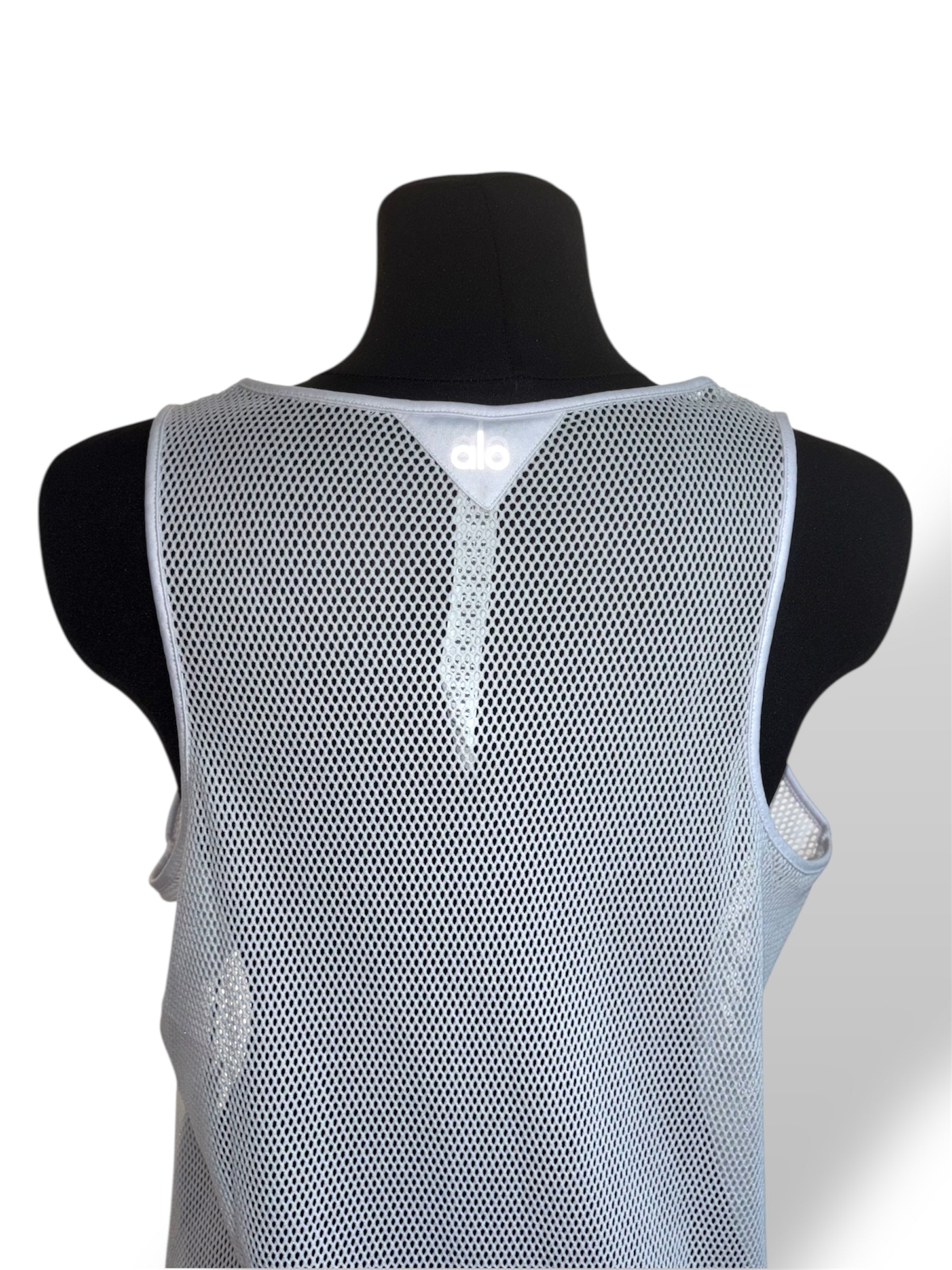 Camiseta de Malla Blanca Alo Yoga
