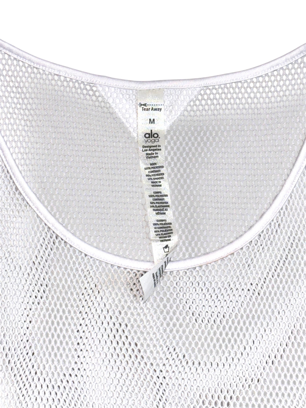 Camiseta de Malla Blanca Alo Yoga
