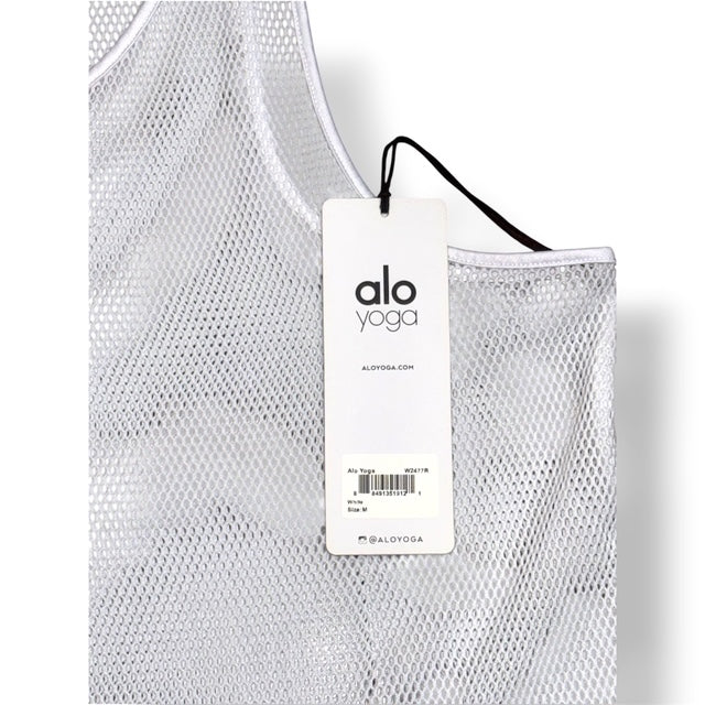 Camiseta de Malla Blanca Alo Yoga