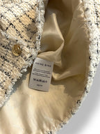 Chaqueta Janet de Anine Bing de Tweed en White Plaid