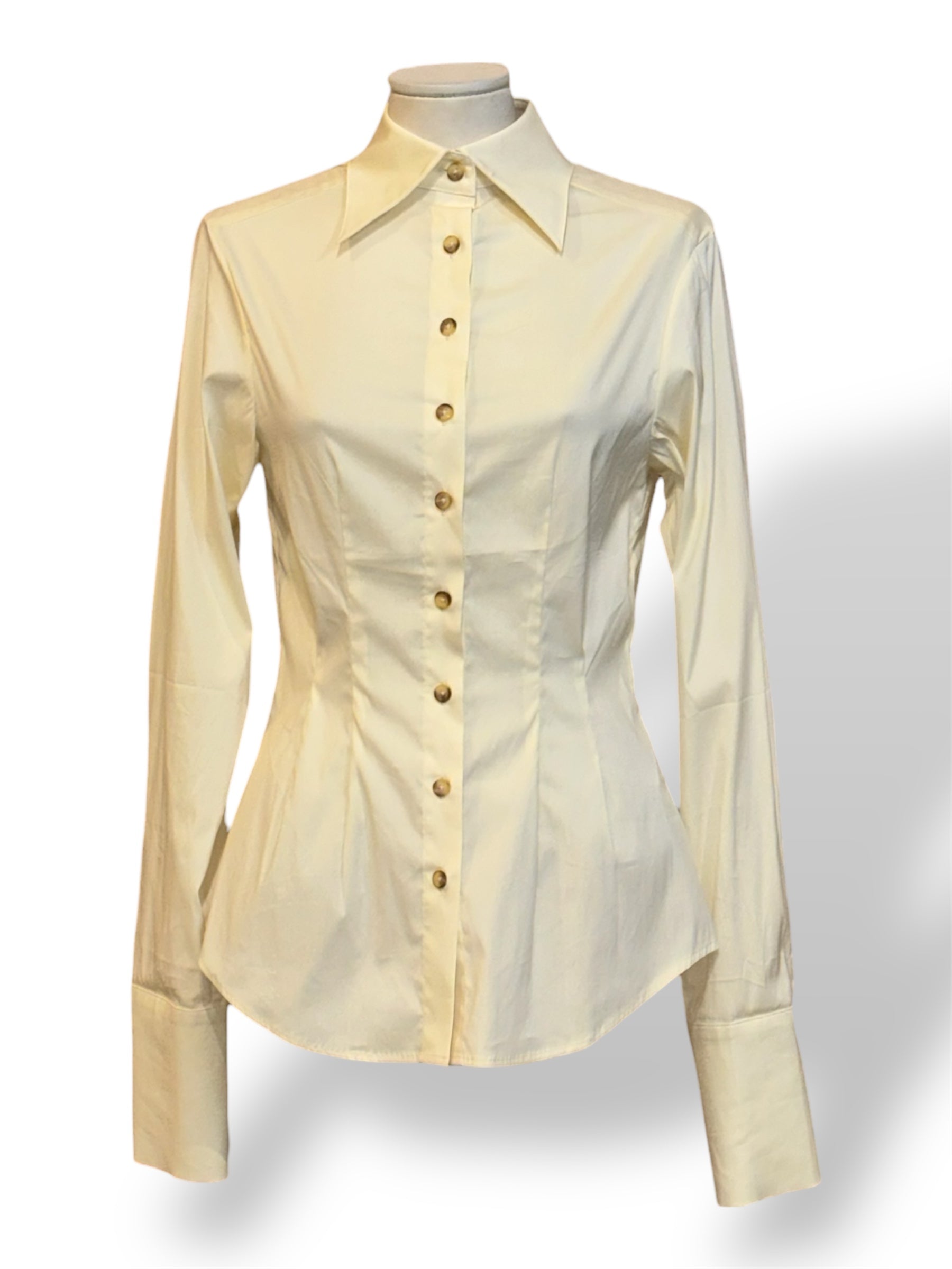 Blusa Ajustada de Algodón Anna Quan