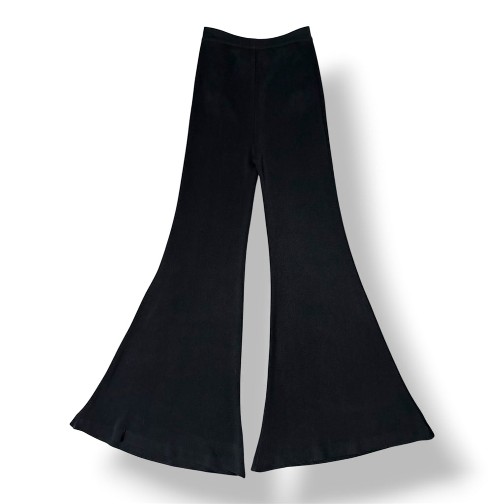 Pantalón Acampanado Balmain de con Botones Dorados – Negro