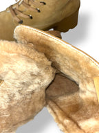 Botines Bogner beige de ante forrados con borrego