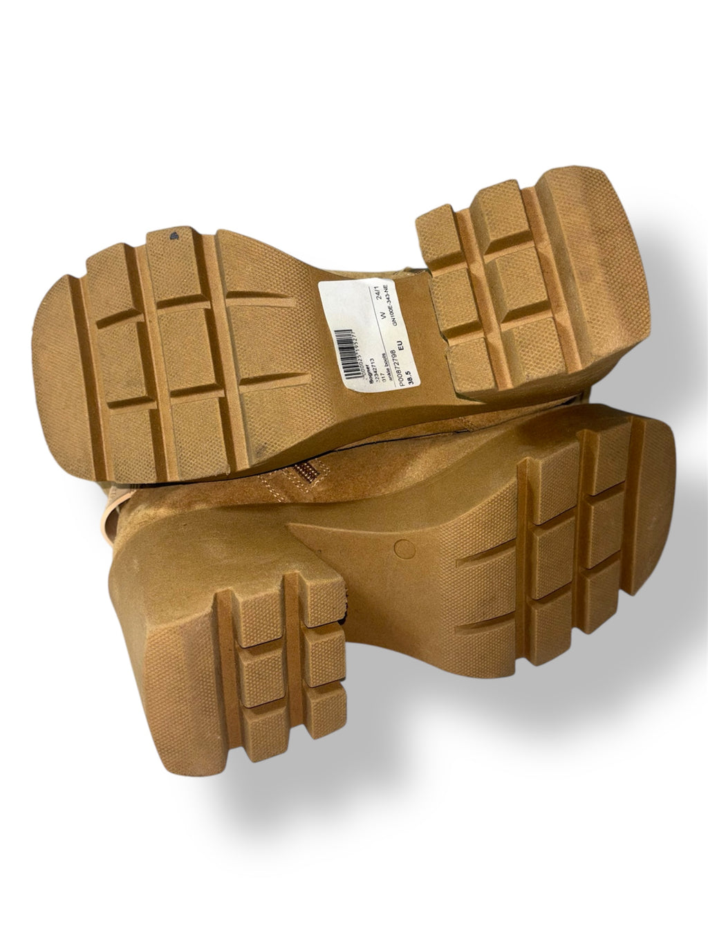 Botines Bogner beige de ante forrados con borrego