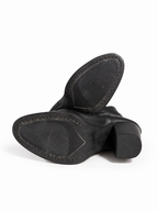 Botines Sartori Gold de piel negra con tacón – Talla 38,5