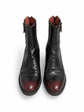 Botines Sartori Gold de piel negra y burdeos – Talla 38