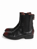 Botines Sartori Gold de piel negra y burdeos – Talla 38