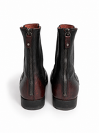 Botines Sartori Gold de piel negra y burdeos – Talla 38