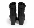 Botines The Last Conspiracy de ante negro con cremallera trasera – Talla 38
