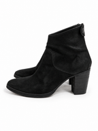 Botines The Last Conspiracy de ante negro con cremallera trasera – Talla 38