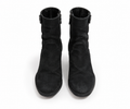 Botines The Last Conspiracy de ante negro con cremallera trasera – Talla 38