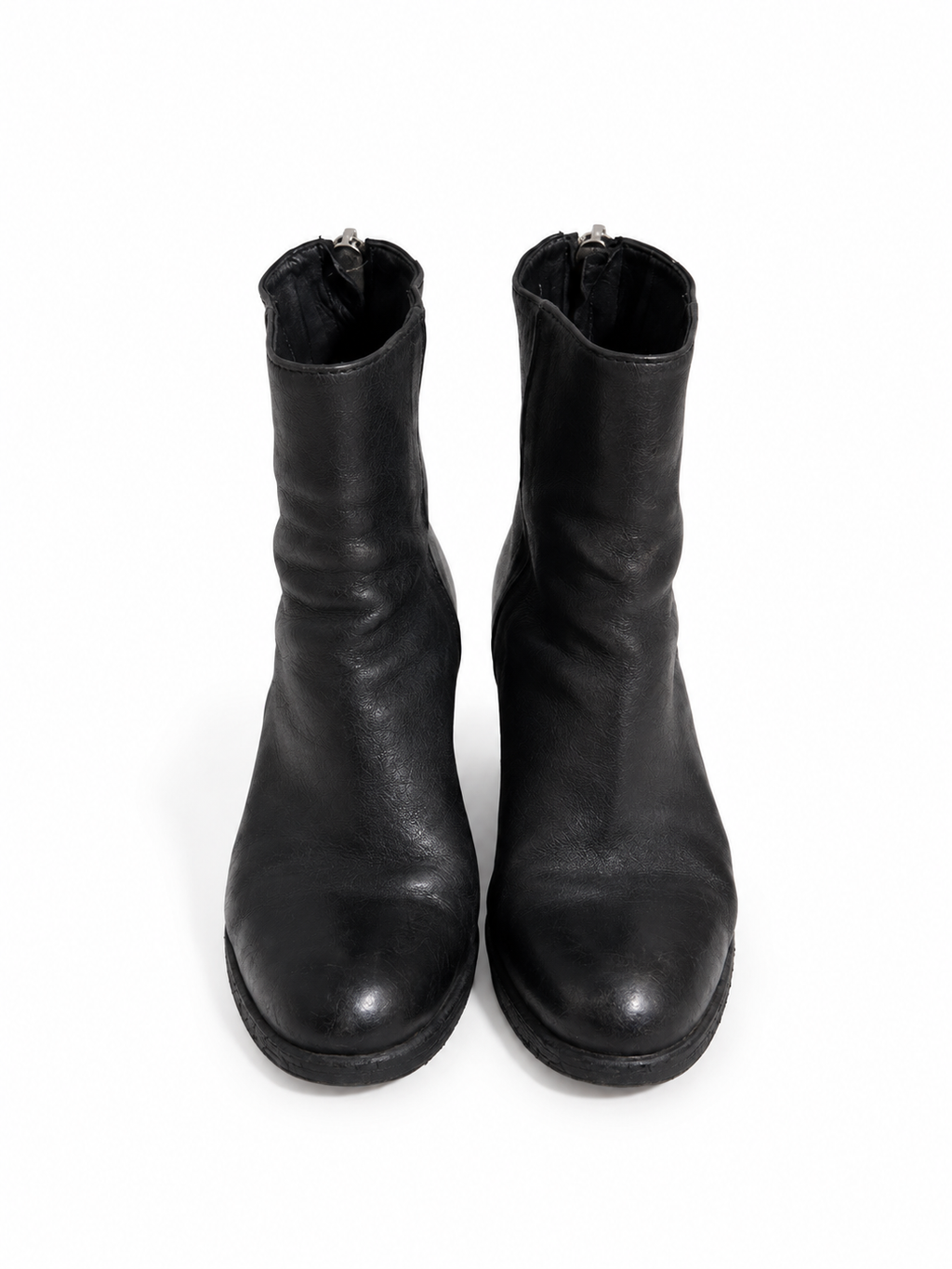 Botines Sartori Gold de piel negra con tacón – Talla 38,5