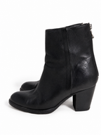 Botines Sartori Gold de piel negra con tacón – Talla 38,5