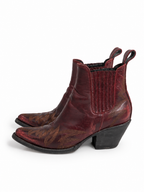 Botines western Old Gringo de piel burdeos – Talla 37,5