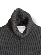 Jersey de Cuello Alto Bottega Veneta en Punto de Canalé con Espalda Abierta Cut-Out