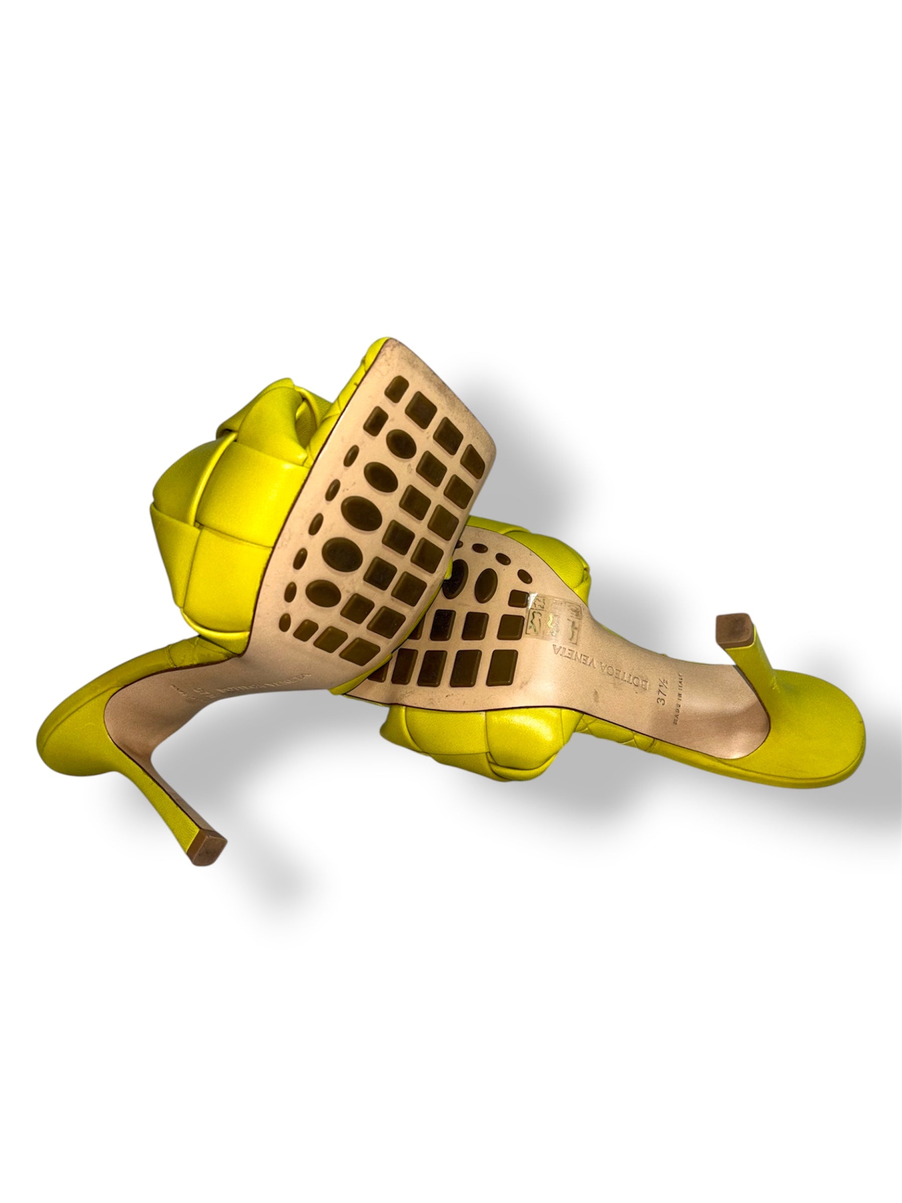 Zapatos Bottega Veneta de Tacón | Mules de Piel Trenzada de Lujo