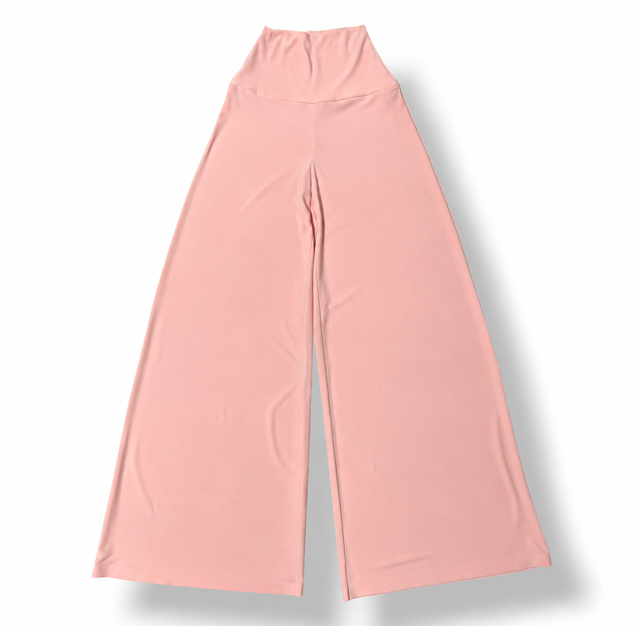 Pantalón Palazzo de Pierna Ancha Norma Kamali – Rosa Pastel