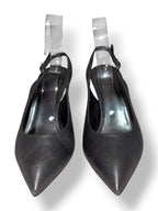 Zapatos Chanel plateado con tacón escultura