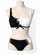 Bikini bicolor Agent Provocateur negro y blanco - Talla 36