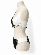 Bikini bicolor Agent Provocateur negro y blanco - Talla 36