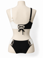 Bikini bicolor Agent Provocateur negro y blanco - Talla 36