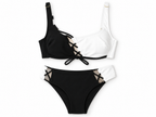 Bikini bicolor Agent Provocateur negro y blanco - Talla 36