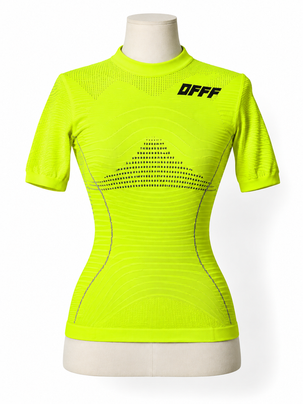 Camiseta deportiva Off-White neón 2018 talla M