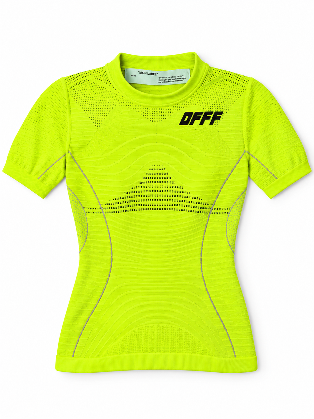 Camiseta deportiva Off-White neón 2018 talla M