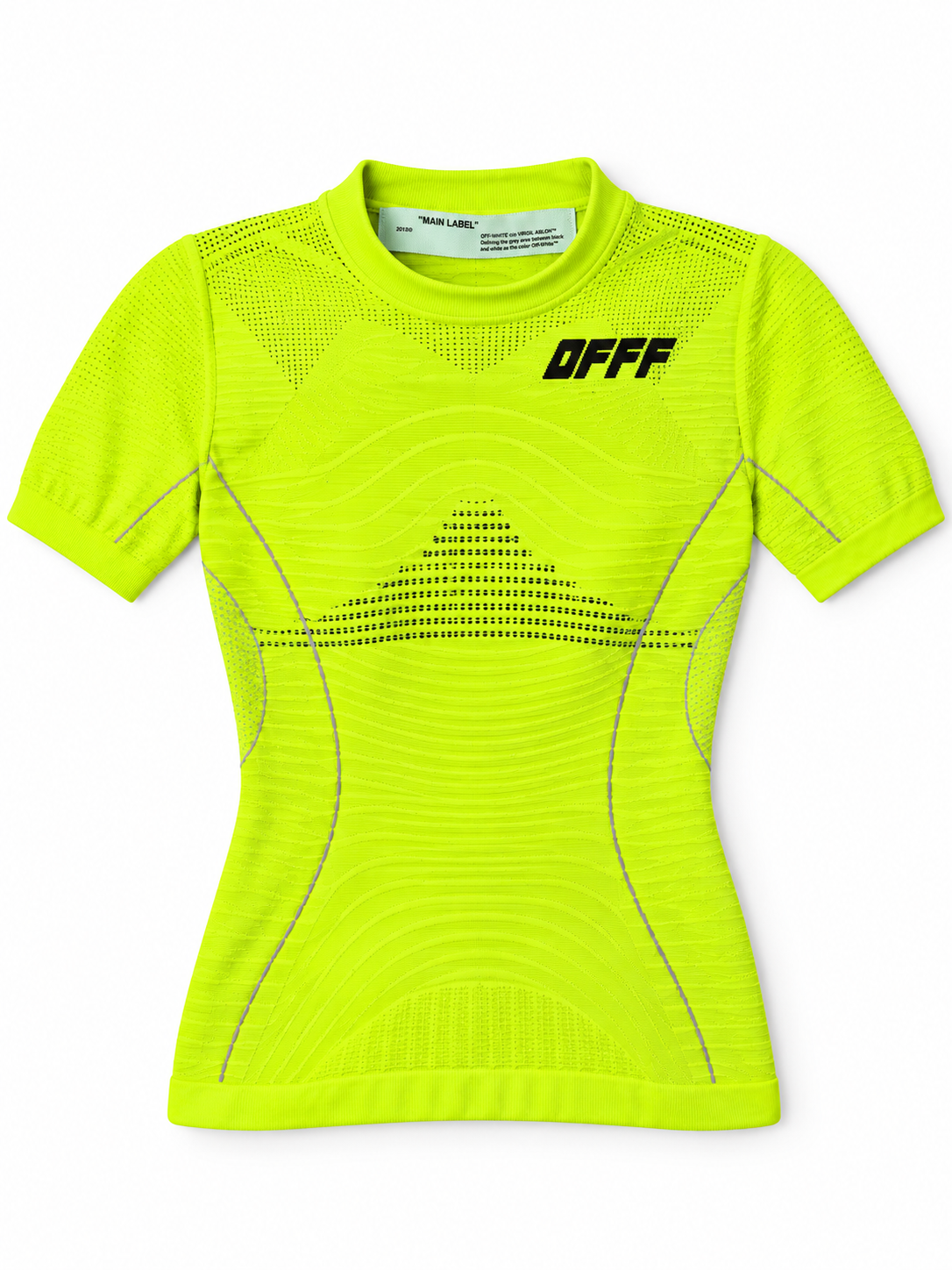 Camiseta deportiva Off-White neón 2018 talla M