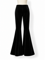 Pantalón acampanado Alice + Olivia de terciopelo negro – Años 2010