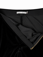 Pantalón acampanado Alice + Olivia de terciopelo negro – Años 2010